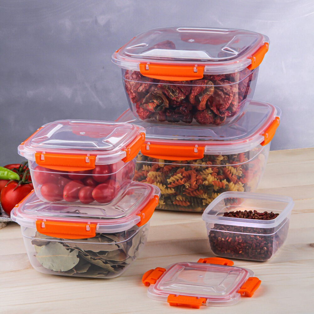 QS QUA COLOR KARE SIZDIRMAZ 5'Lİ SAKLAMA KABI SETİ (3750ml/2400ml/1500ml/900ml/500ml)