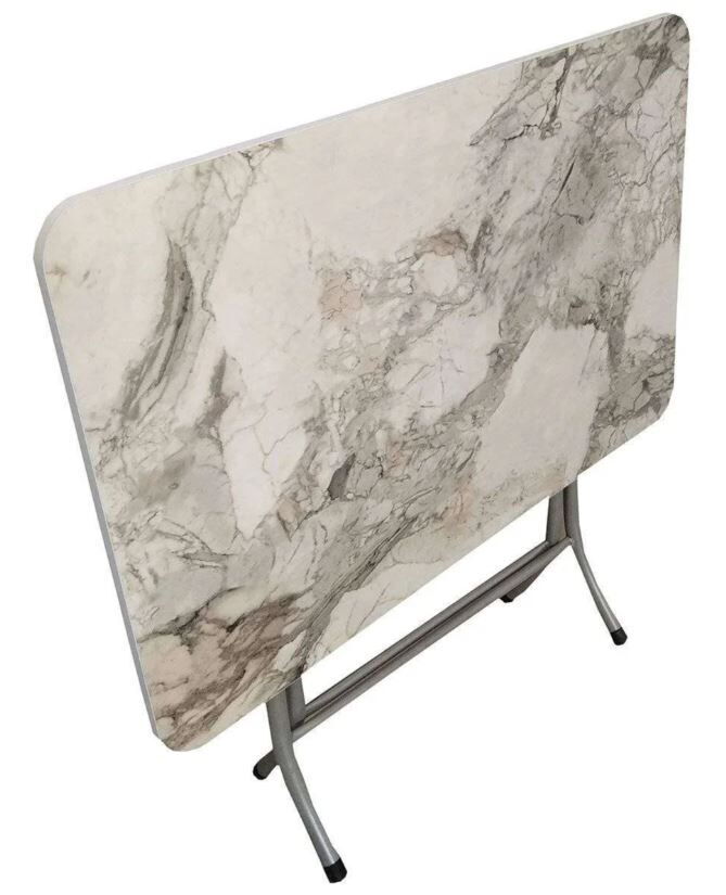 PALERMO MDF ÇİFT RENK KROM AYAK MASA 60x100cm