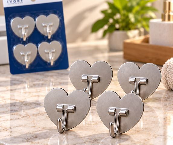 IVORY METAL YAPIŞKANLI ASKI 4 LÜ