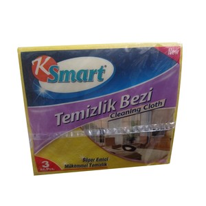  KSMART 3'LÜ TEMİZLİK BEZİ 30X35 cm