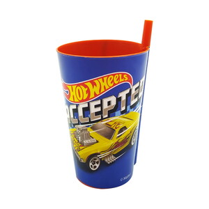  TUFFEX HOTWHEELS PİPETLİ BARDAK 400ml